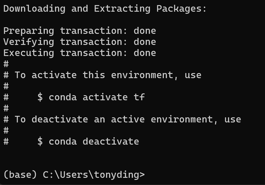 create env finished