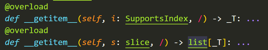 python def of list getitem